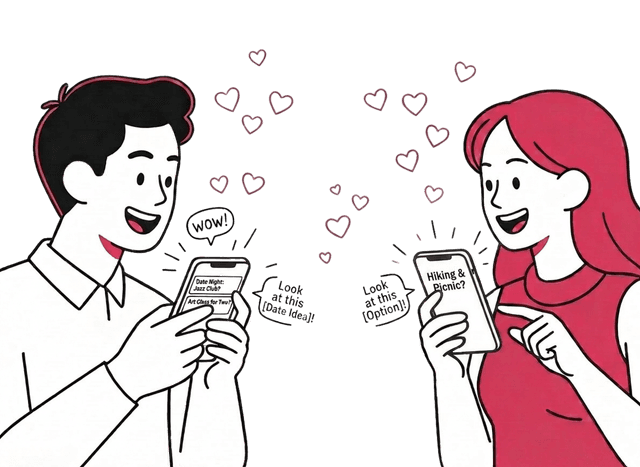 Discover curated date ideas in the Bonded app